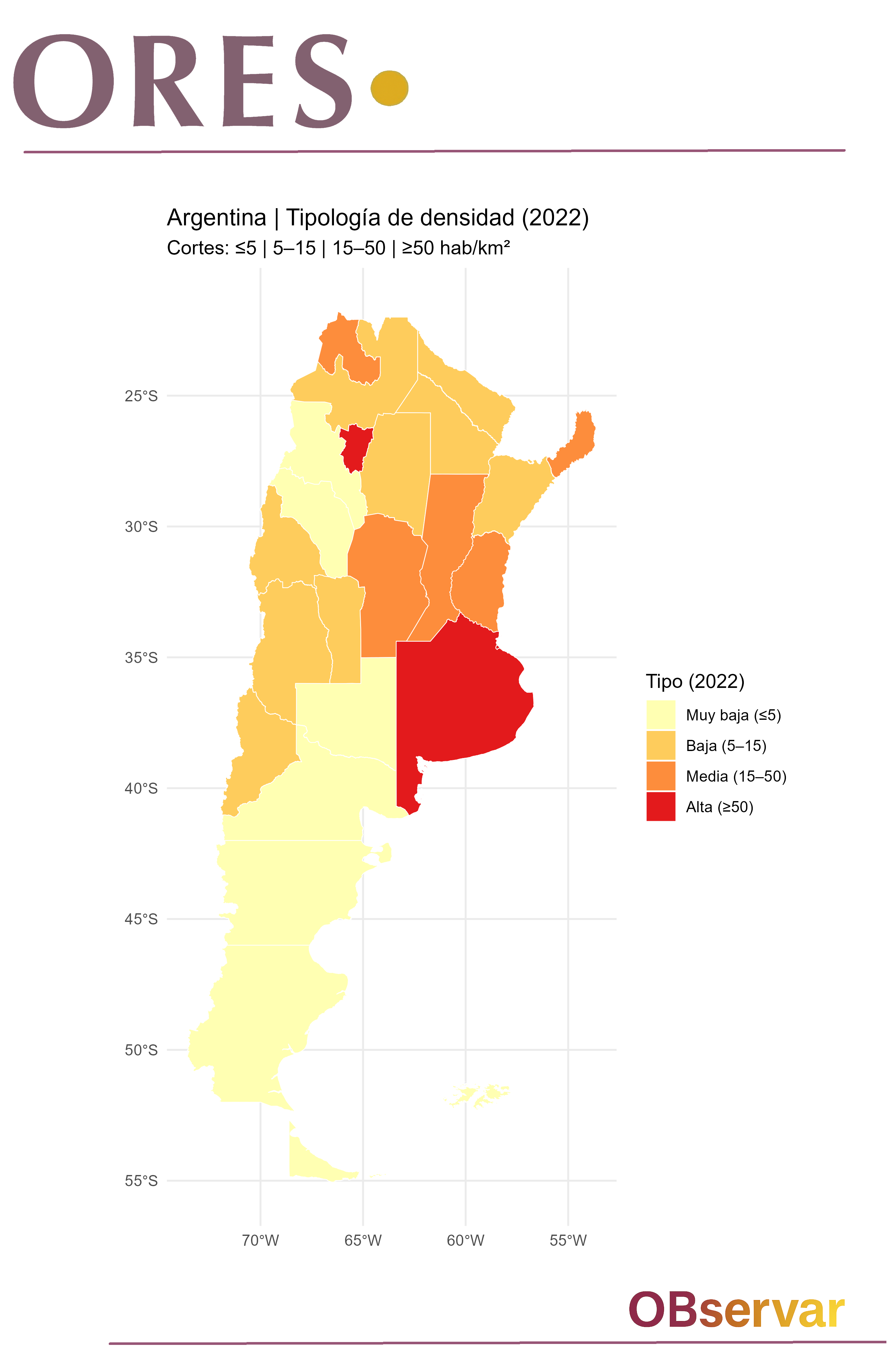 Mapa de densidad 2022